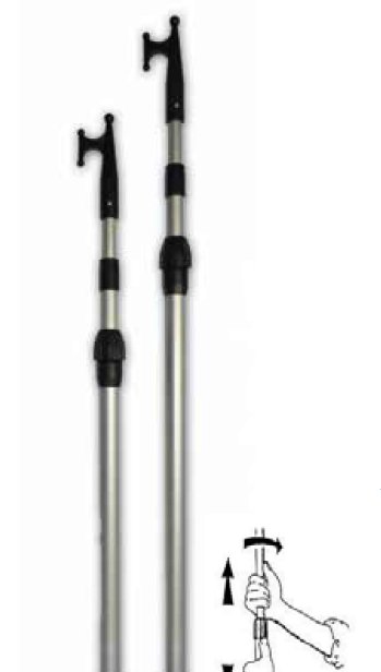 GÖNDER KANCASI TELESKOPİK Ø25-30-35mm,BOY117-300cm