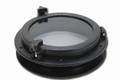 Plastik Lumboz Yuvarlak 26,5 Cm İçten Montaj - SİYAH