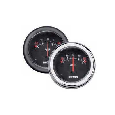 Vetus Ampermetre - Siyah Kadranlı